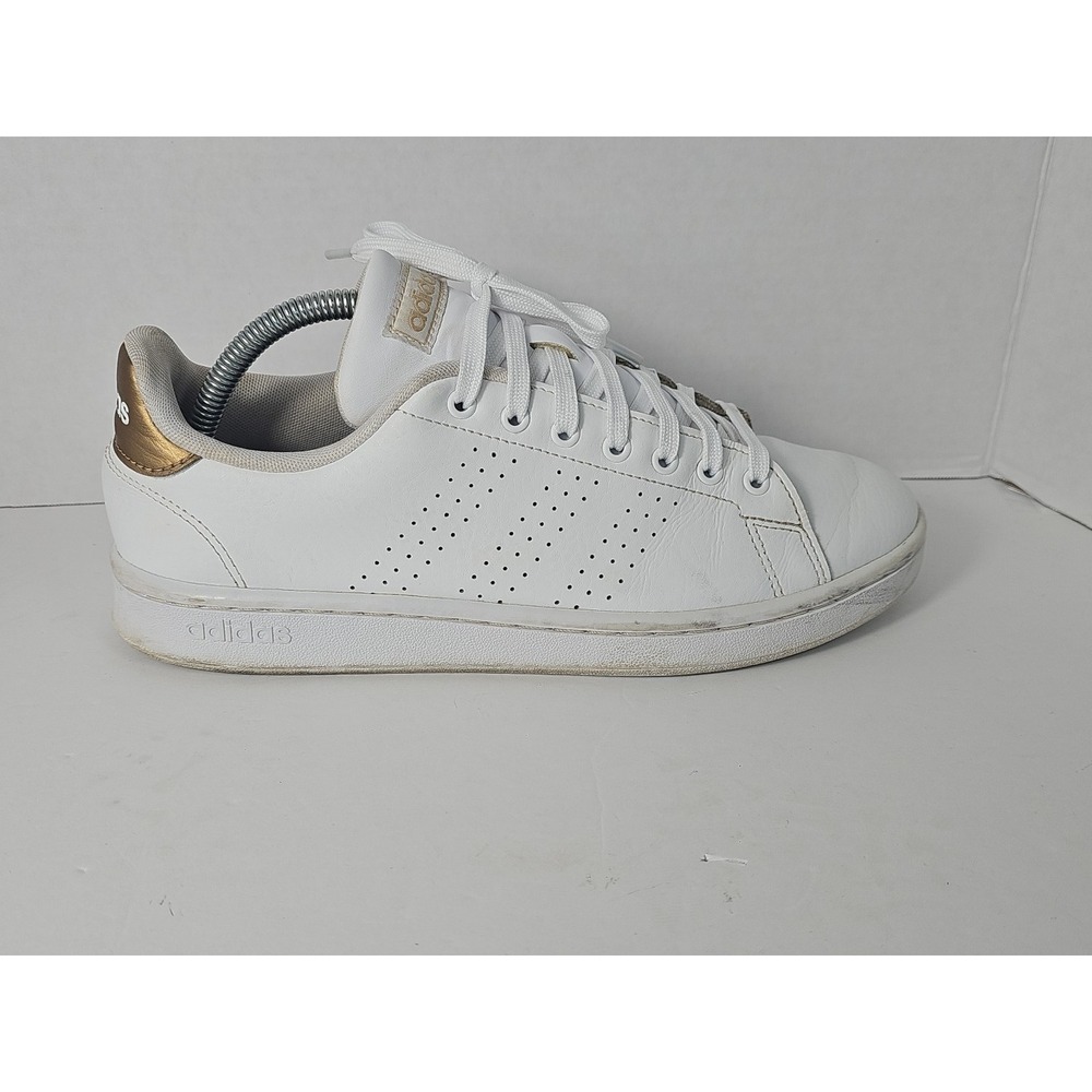 adidas Women's Advantage Sneaker 9.5‎ White Copper Metallic - Picture 8 of 16
